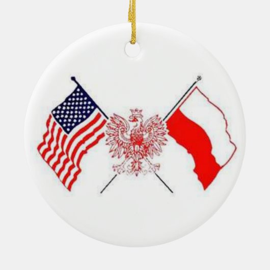 POLISH AMERICAN KERAMISCH ORNAMENT (Achterkant)