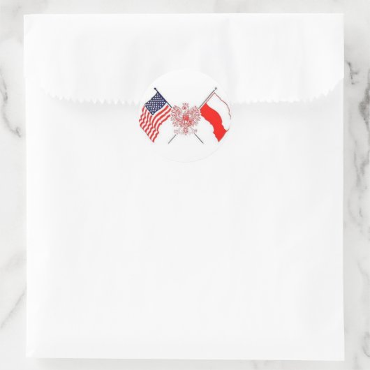 POLISH AMERICAN RONDE STICKER (Tas)
