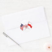POLISH AMERICAN RONDE STICKER (Envelop)