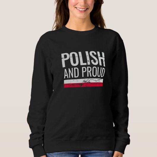 Polish And Proud Poland Flag Trui (Voorkant)