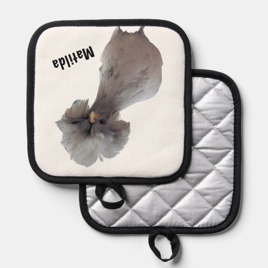  Polish Chicken "Matilda" Pot Holder Pannenlap (Voorkant / Achterkant)