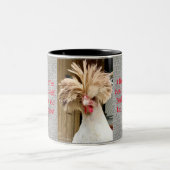 Polish Chicken with Attitude Two-Tone Mug, 11 oz Tweekleurige Koffiemok (Center)