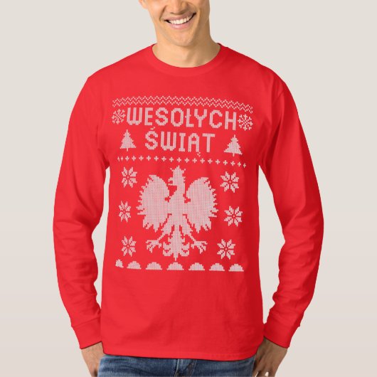 POLISH CHRISTMAS SWEATER SHIRT (Voorkant)