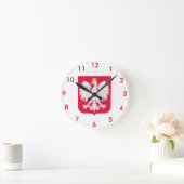 Polish* Coat of Arms Wallclock Ronde Klok (Huis)