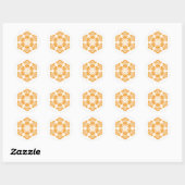 Polish design flowers ronde sticker (Vel)