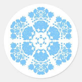 Polish design flowers ronde sticker