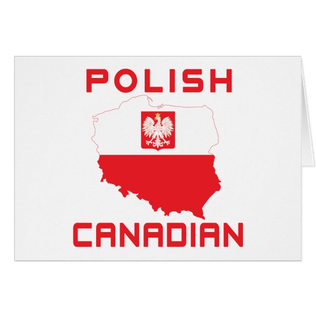 Polish Eagle Canadese kaart (Voorkant Horizontaal)