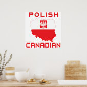 Polish Eagle Canadese kaart Poster (Keuken)
