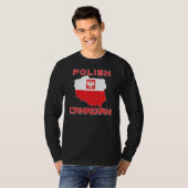 Polish Eagle Canadese kaart T-shirt (Voorkant volledig)