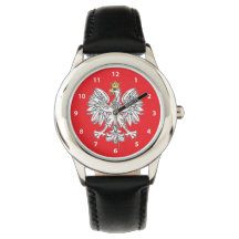 Polish Eagle met gouden kroon Kinder horloge