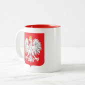 Polish-Eagle Tweekleurige Koffiemok (Voorkant links)