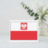 Polish Falcon Flag Briefkaart (Staand voorkant)