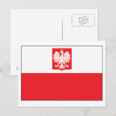 Polish Falcon Flag Briefkaart (Voorkant / Achterkant)