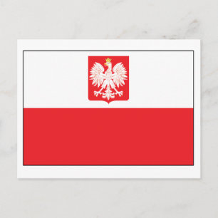 Polish Falcon Flag Briefkaart