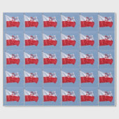 POLISH FLAG CADEAUPAPIER (Vlak)