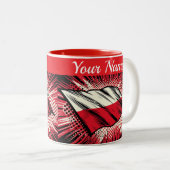 Polish flag coffee Mug Tweekleurige Koffiemok (Voorkant rechts)