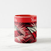 Polish flag coffee Mug Tweekleurige Koffiemok (Center)