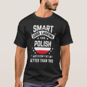 Polish Flag Native Pride  Poland Polish Roots T-shirt (Voorkant)