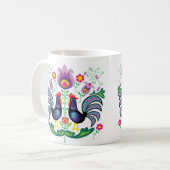 Polish Folk Art Wycinanki Mug Koffiemok (Voorkant links)