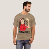Polish Girl Unbreakable Polska Flag T-shirt (Voorkant volledig)
