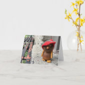 Polish gnome klein wenskaart BLANK BINNEN Kaart (Gele Bloem)