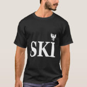 Polish Heritage Ski Achternaam T-shirt (Voorkant)