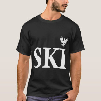 Polish Heritage Ski Achternaam T-shirt