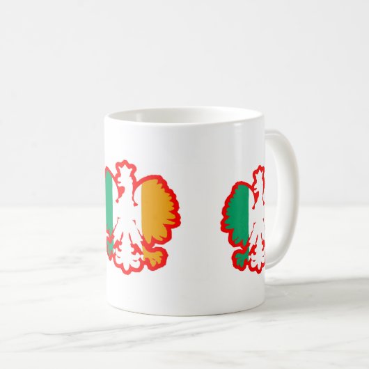 POLISH/IRISH FLAG KOFFIEMOK (Voorkant rechts)