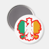 POLISH/IRISH FLAG MAGNEET (Voorkant / Achterkant)