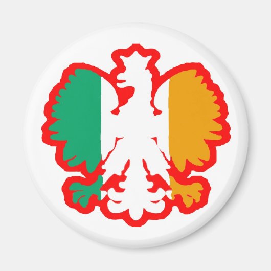 POLISH/IRISH FLAG MAGNEET (Voorkant)