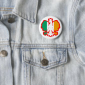 POLISH/IRISH FLAG RONDE BUTTON 5,7 CM (In situ)