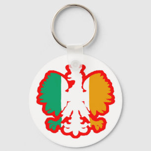POLISH/IRISH FLAG SLEUTELHANGER