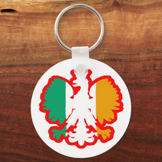 POLISH/IRISH FLAG SLEUTELHANGER (Voorkant)