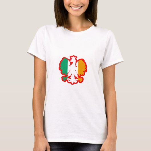 POLISH/IRISH FLAG T-SHIRT (Voorkant)