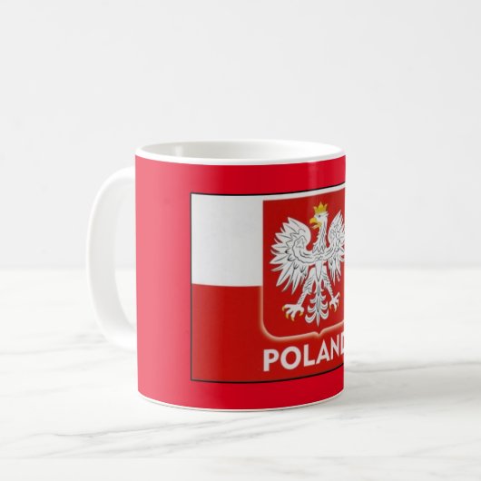 Polish Logo Coffee Mok (Voorkant links)