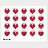 Polish Love You Red Roses Ronde Sticker (Vel)