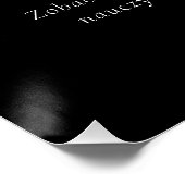 Polish Mum Gift - MAMA Definitie Zwart Perfect Poster (Hoek)