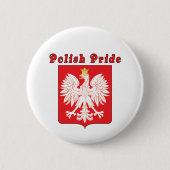 Polish Pride Eagle Button (Voorkant)