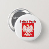 Polish Pride Eagle Button (Voorkant /achterkant)