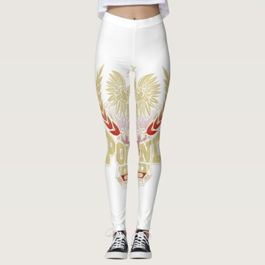 Polish Pride Shirt Eagle Poland Dyngus Day Parade Leggings (Voorkant)