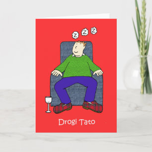 Polish Vaderdag Cartoon Humor Kaart