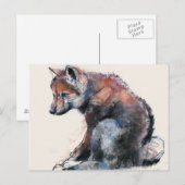 Polish Wolf Pup 2001 Briefkaart (Voorkant / Achterkant)