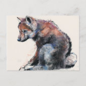 Polish Wolf Pup 2001 Briefkaart (Voorkant)