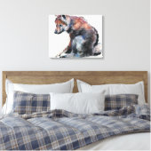 Polish Wolf Pup 2001 Canvas Afdruk (Insitu (Slaapkamer))
