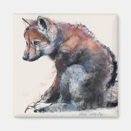 Polish Wolf Pup 2001 Magneet (Voorkant)