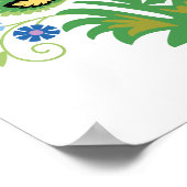 Polish Wycinanki Spring Floral Poster (Hoek)