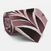 Polished Leaves In Deep Ruby Red Pinks Stropdas (Opgerold)