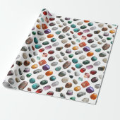 Polished Stones Pattern Cadeaupapier (Uitgerold)