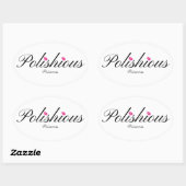 Polishious Princess Ovale Stickers, Glanzend Sticker (Vel)