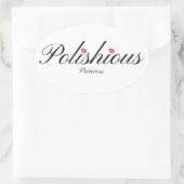 Polishious Princess Ovale Stickers, Glanzend Sticker (Tas)